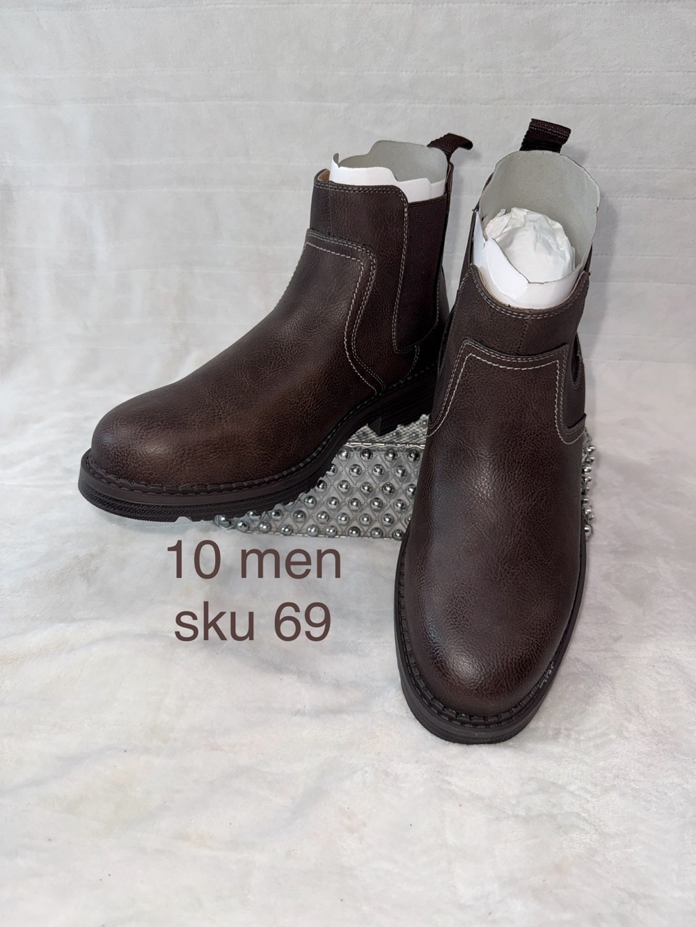 Dockers 10 Men's Dark Brown Chelsea Dress Casual Work Boots